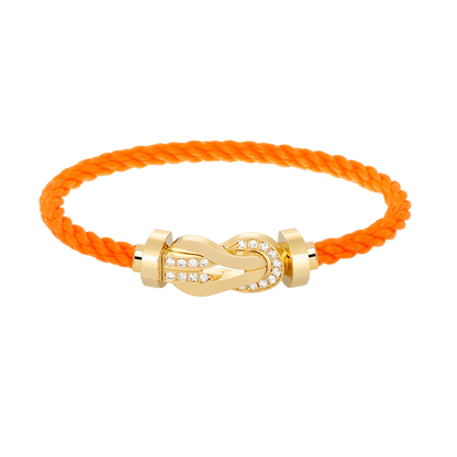 [Spark]CHANCE LARGE 8 FIGURE BUCKLE HALF DIAMOND BRACELET GOLD