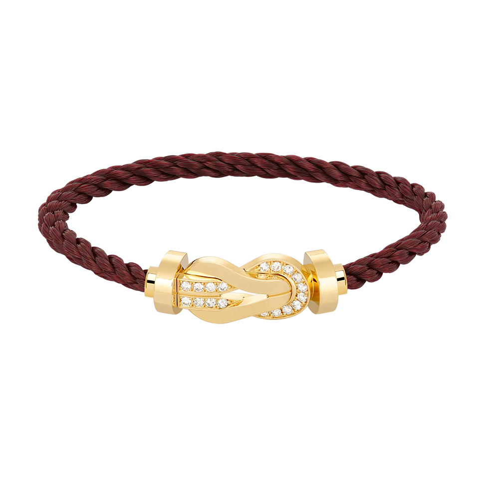 [Spark]CHANCE LARGE 8 FIGURE BUCKLE HALF DIAMOND BRACELET GOLD