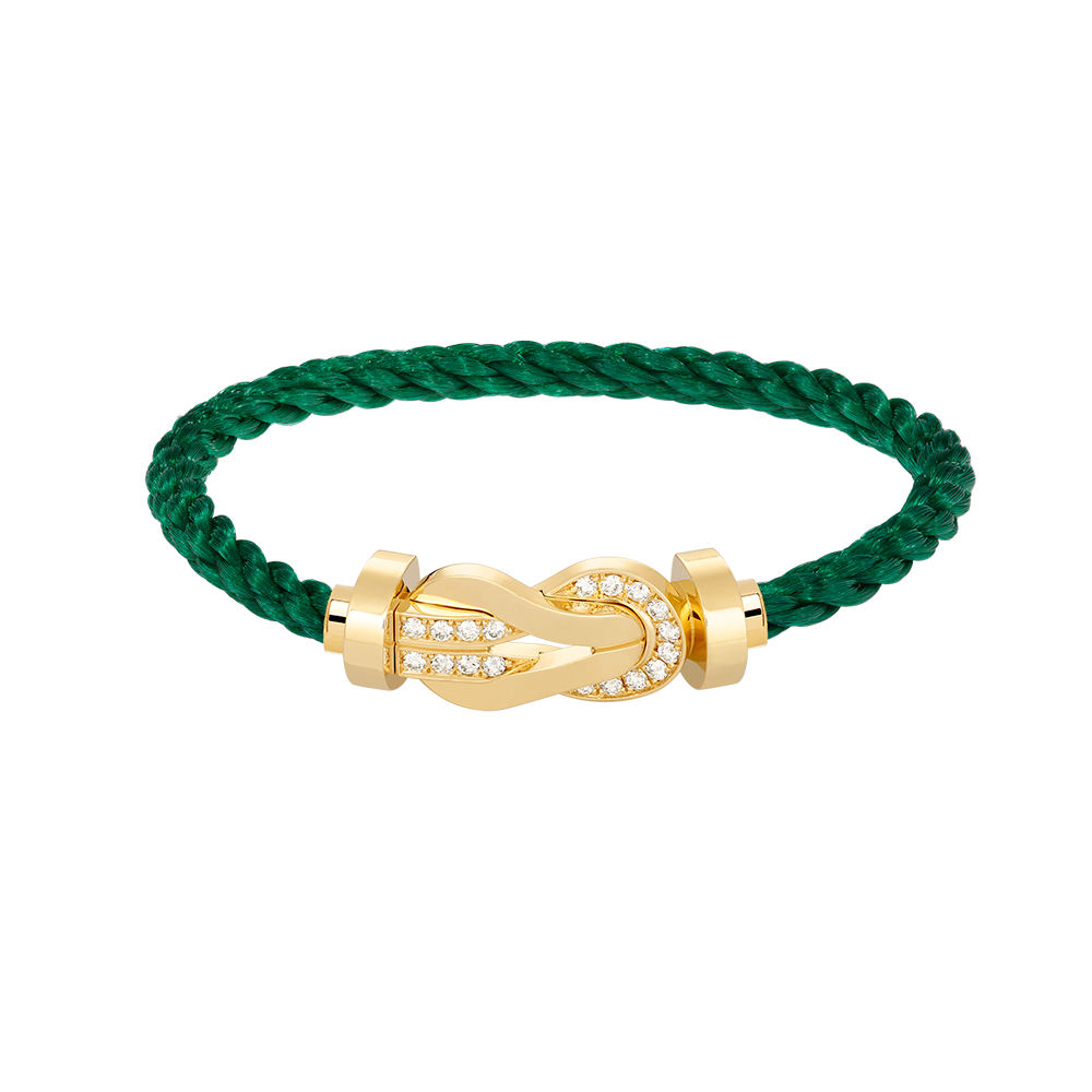 [Spark]CHANCE LARGE 8 FIGURE BUCKLE HALF DIAMOND BRACELET GOLD