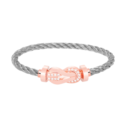 [Spark]CHANCE LARGE 8 FIGURE BUCKLE HALF DIAMOND BRACELET Spark GOLD
