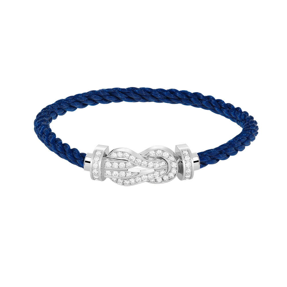 [Spark]CHANCE LARGE 8 FIGURE BUCKLE FULL DIAMOND BRACELET SILVER
