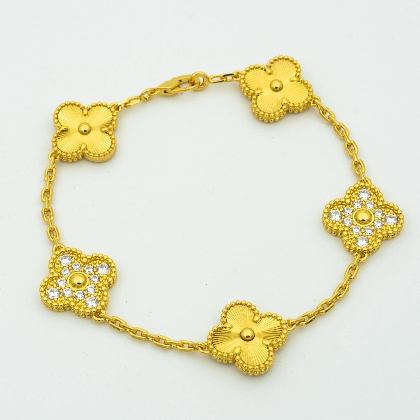 [Spark] CLOVER 5 MOTIF LASER BRACELET COLLECTION