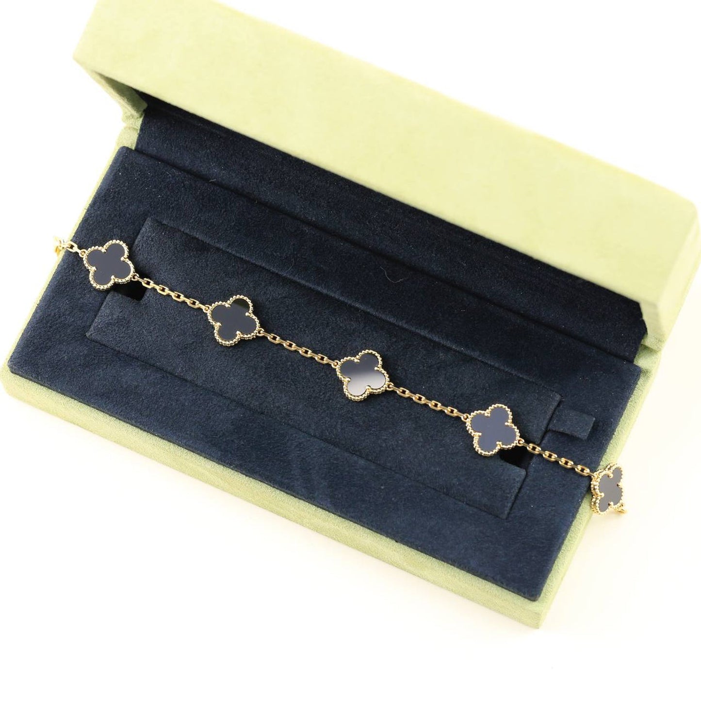 [Spark] CLOVER 5 MOTIF ONYXS BRACELET COLLECTION