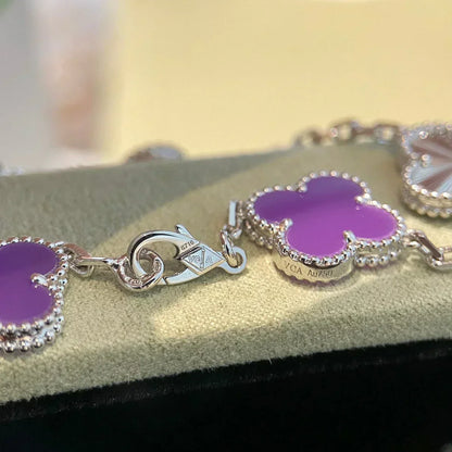 [Spark] CLOVER 5 MOTIF VIOLET BRACELET COLLECTION