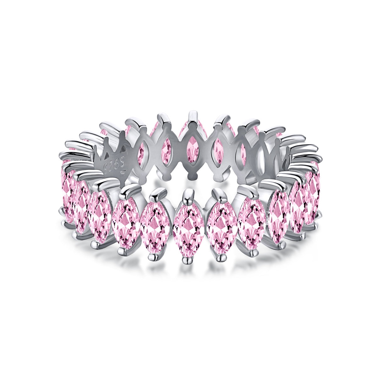 [Tonmkive Jewelry]Gorgeous Marquise Cut Tennis Ring