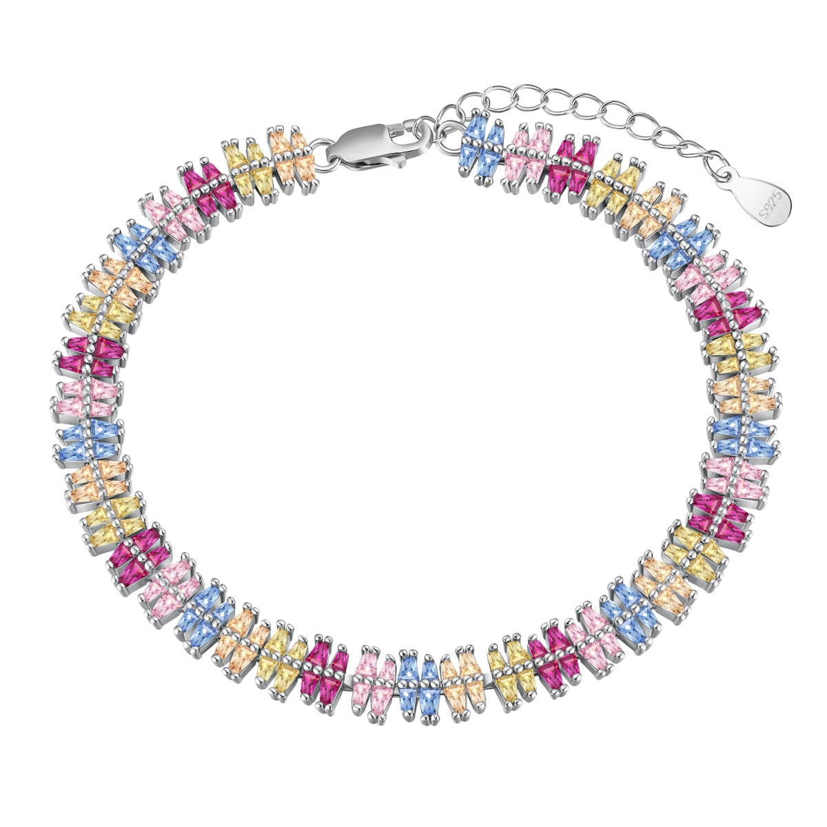 [Tonmkive Jewelry]Sparkling Exquisite Multi Cut Party Bracelet