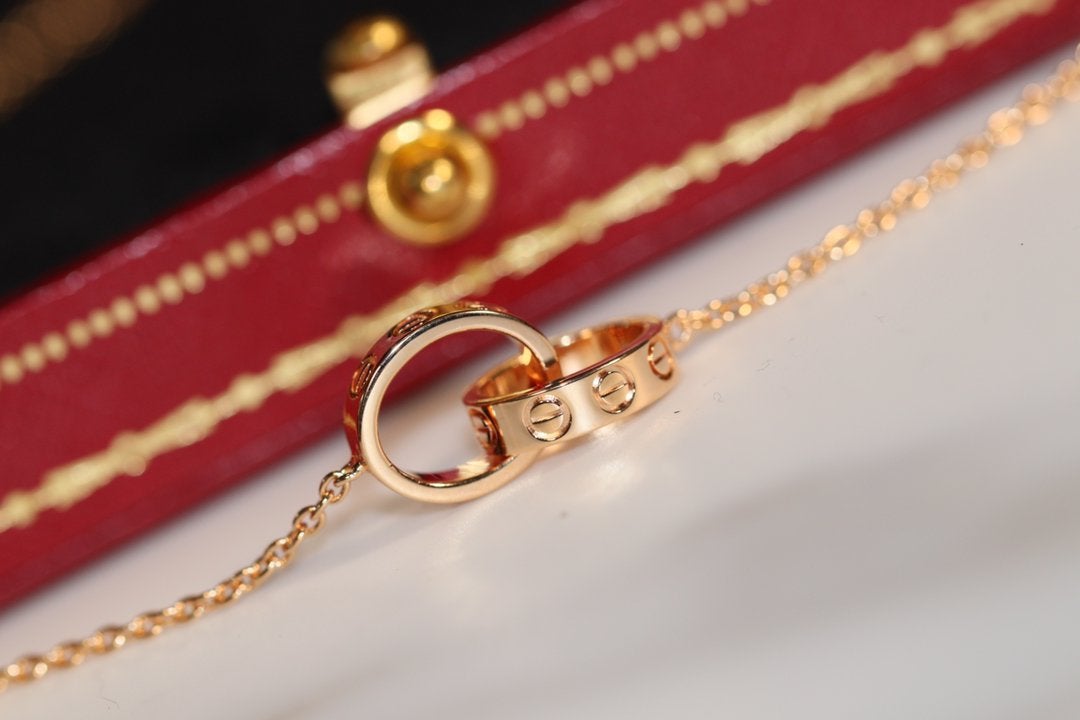 [Spark]LOVE NECKLACE PINK GOLD AND SILVER