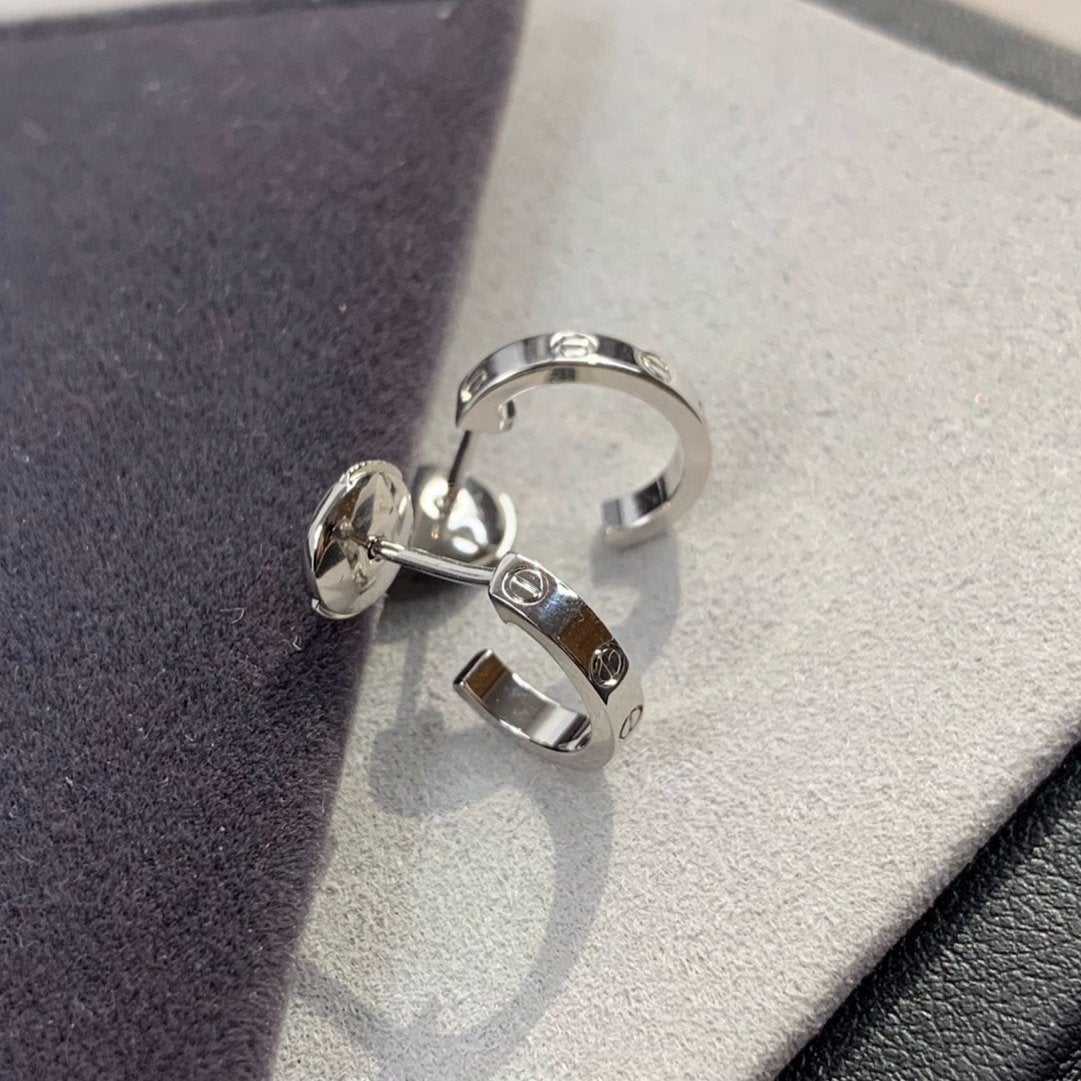 [Spark]LOVE EARRINGS 2.65MM SILVER