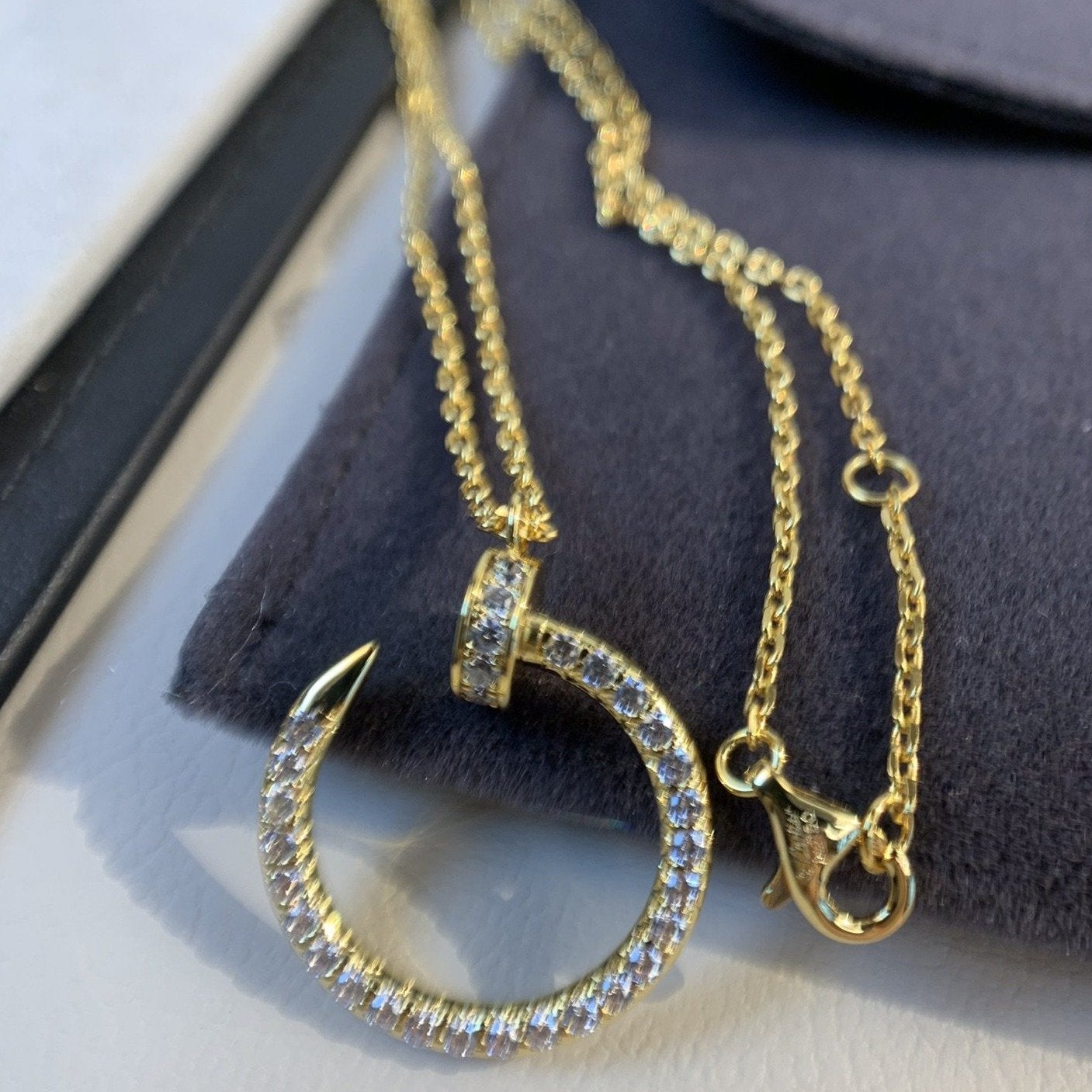 [Spark]JUSTE NECKLACE GOLD DIAMONDS
