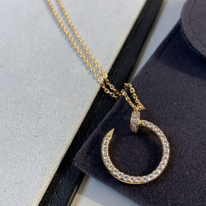[Spark]JUSTE NECKLACE PINK GOLD DIAMONDS