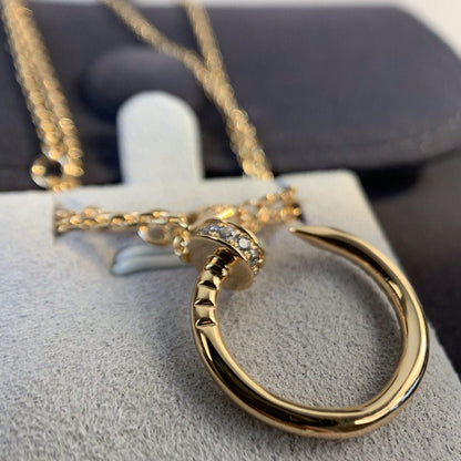 [Spark]JUSTE NECKLACE PINK GOLD DIAMONDS