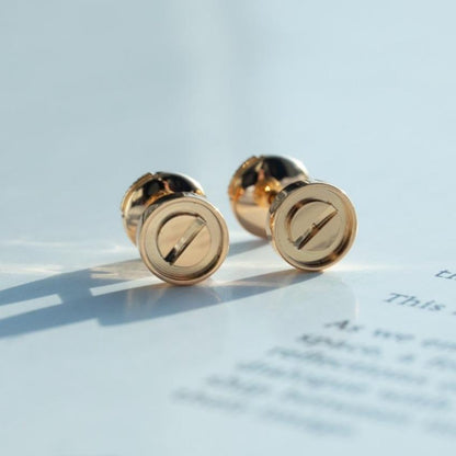 [Spark]LOVE EARRINGS PINK GOLD 10MM