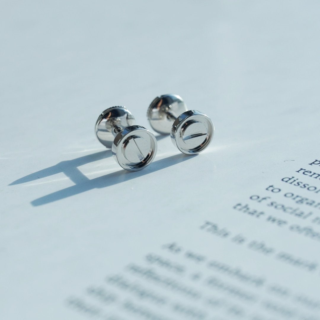 [Spark]LOVE EARRINGS SILVER 10MM