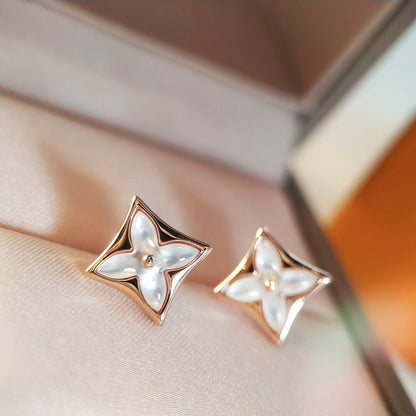 [Spark]STAR MOP PINK GOLD EARRINGS