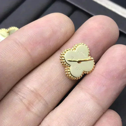 [Spark]CLOVER MINI 9.5MM LASER EARRINGS