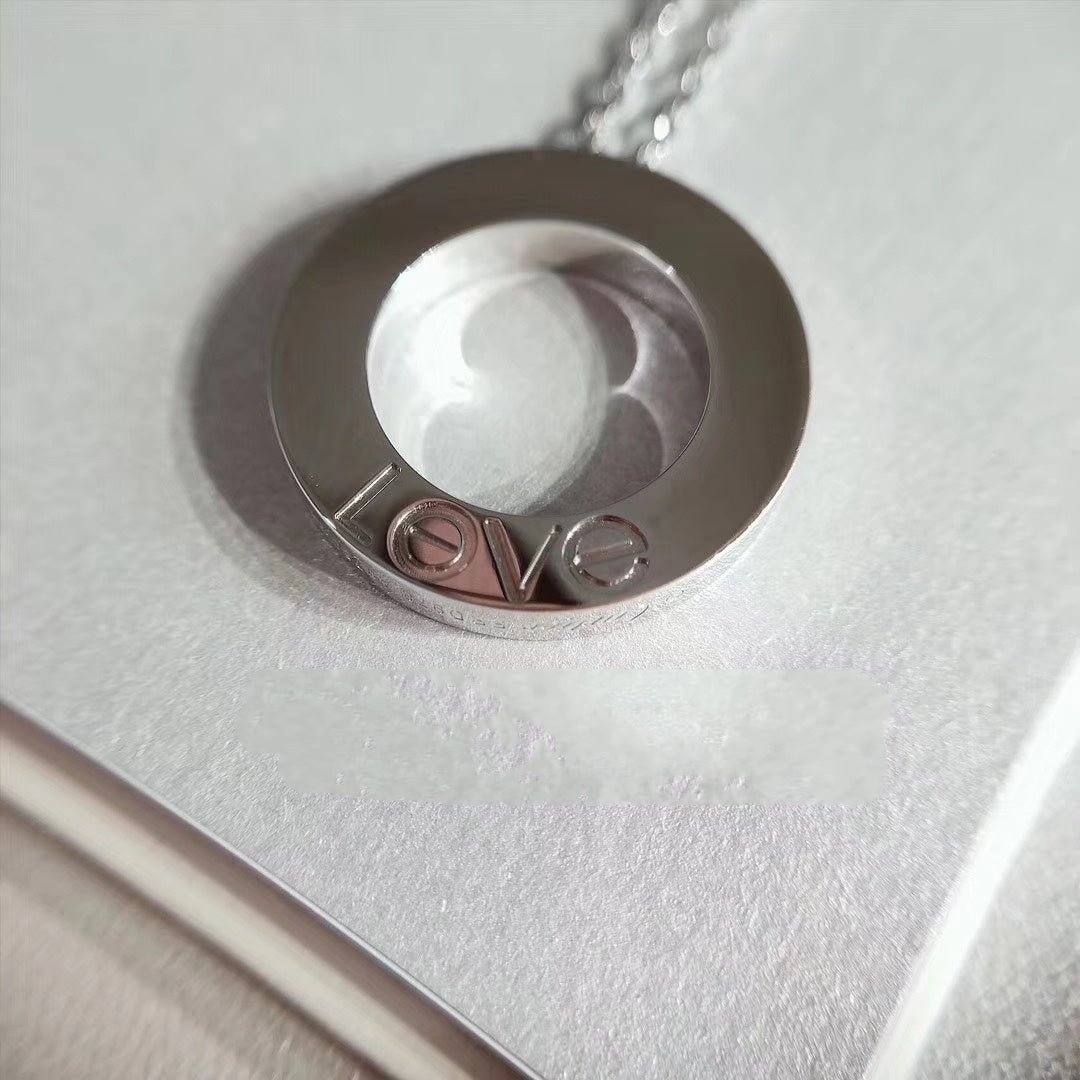 [Spark]LOVE NECKLACE ADJUSTABLE SILVER