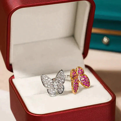 [Spark]TWIN BUTTERFLY DIAMOND RING