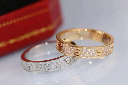[Spark]LOVE RING 3.6MM DIAMOND PAVED