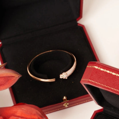 [Spark]PANTHERE Spark GOLD DIAMOND OPEN BRACELET