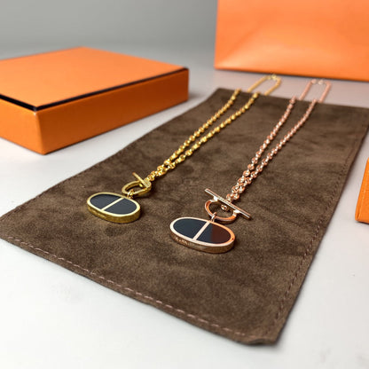 [Spark]CHAINE VERSO BLACK CERAMIC NECKLACE
