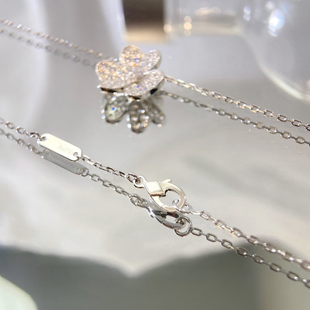 [Spark]FLOWER DIAMOND NECKLACE