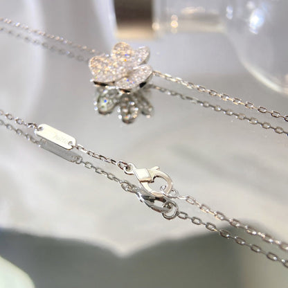 [Spark]FLOWER DIAMOND NECKLACE
