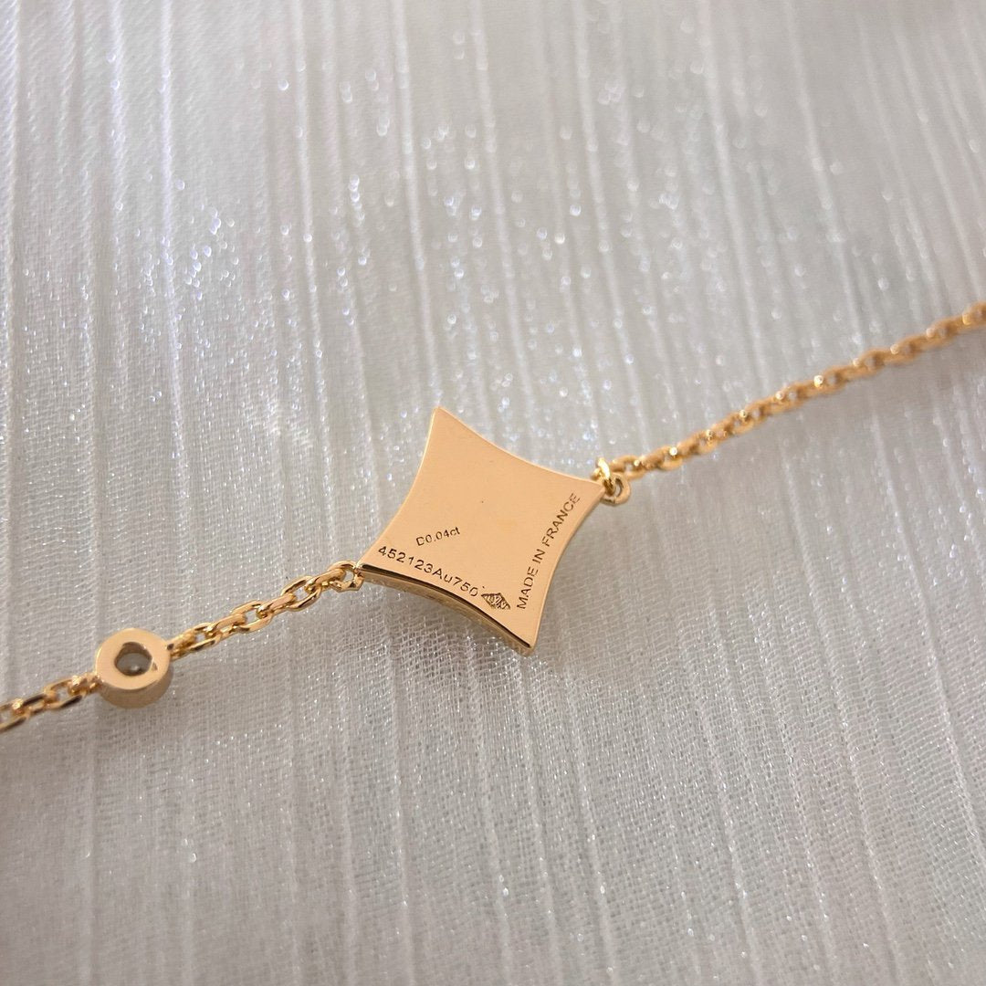 [Spark]COLOR STAR PINK GOLD DIAMOND BRACELET