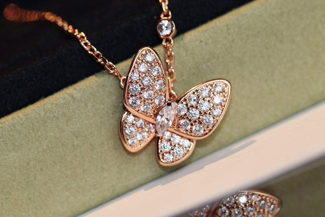 [Spark]BUTTERFLY DIAMOND NECKLACE