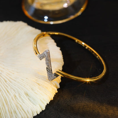 [Spark]VOLTE UPSITE DOWN GOLD DIAMOND BRACELET