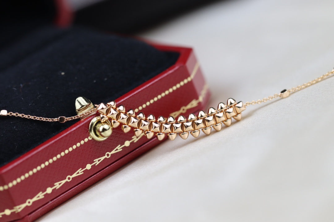 [Spark]CLASH PINK GOLD NECKLACE