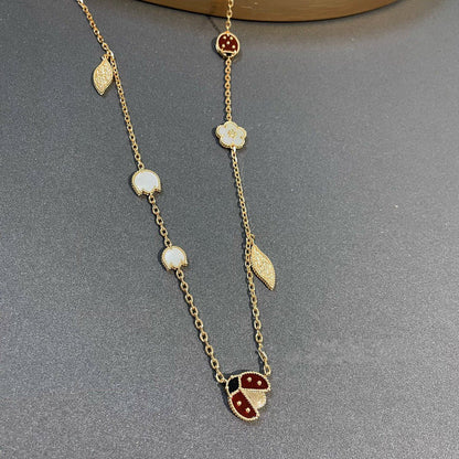 [Spark]LUCKY SPRING 15 MOTIFS GOLD NECKLACE