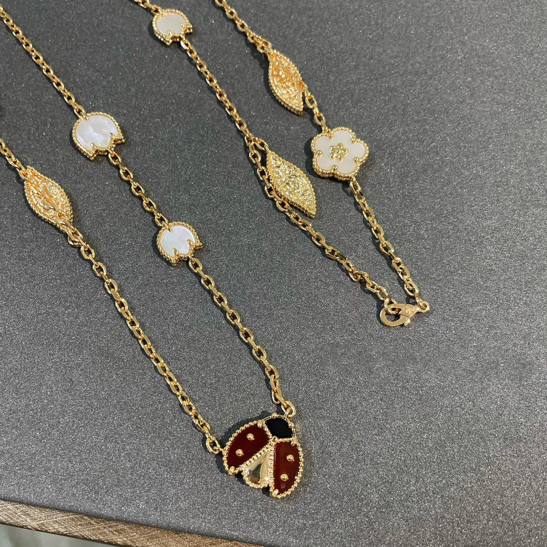 [Spark]LUCKY SPRING 15 MOTIFS GOLD NECKLACE