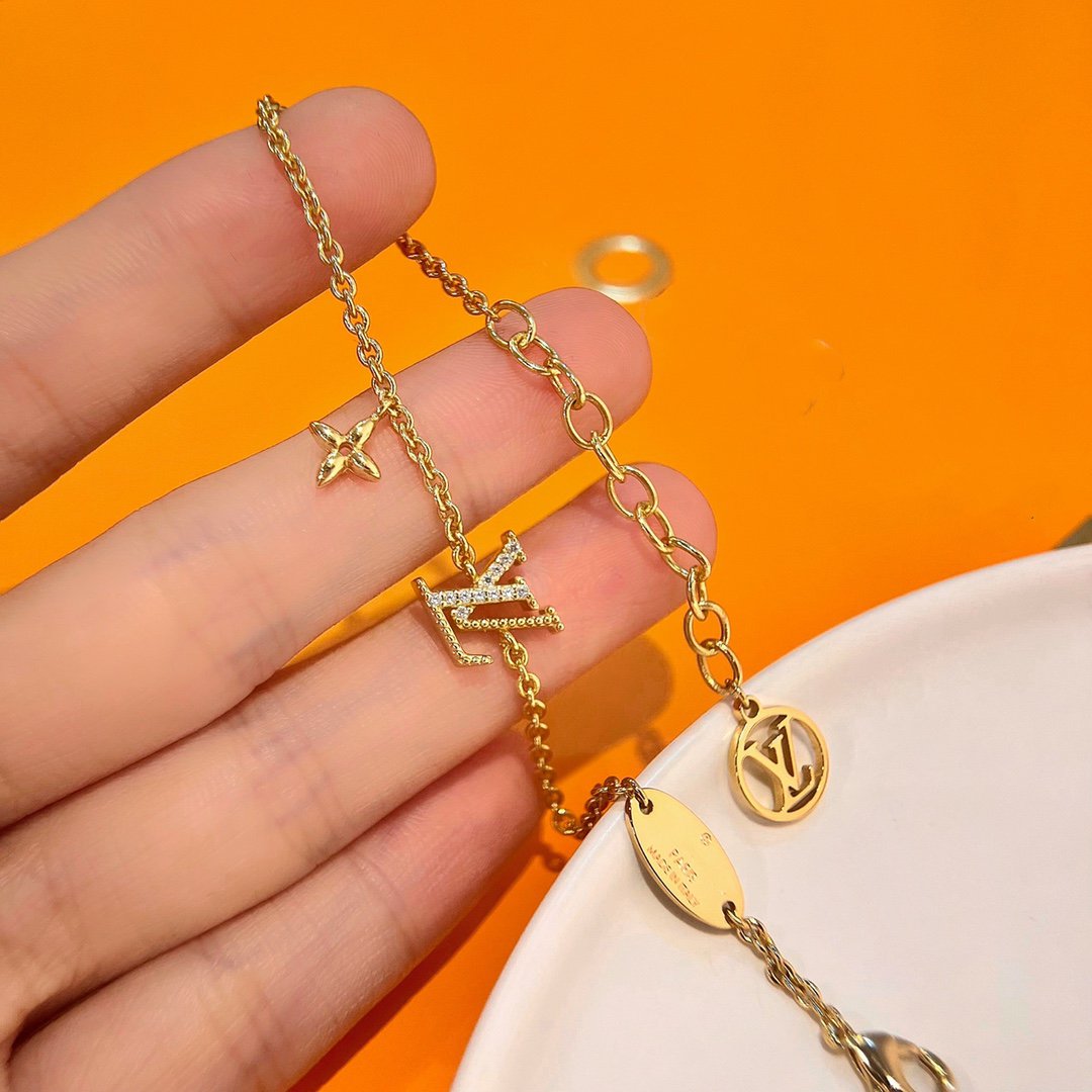 [Spark]LOGO STAR MOTIF GOLD BRACELET