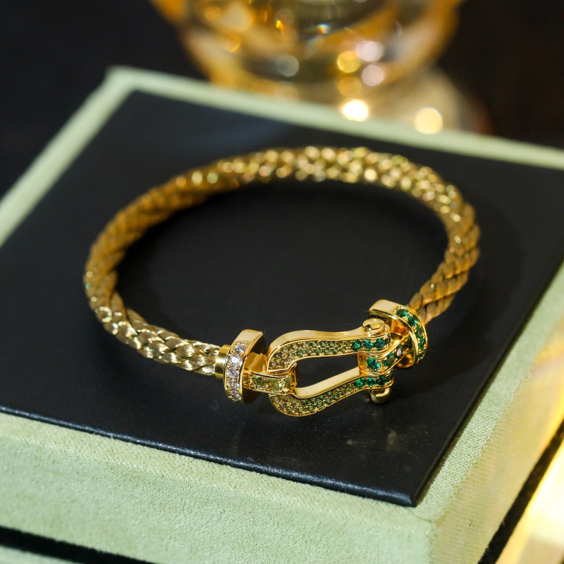 [Spark]FORCE 10 GOLD GREEN DIAMOND PAVED