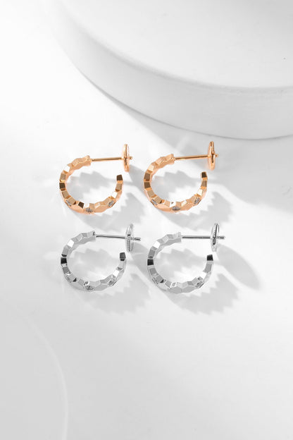 [Spark]BEE LOVE DIAMOND HOOP EARRINGS