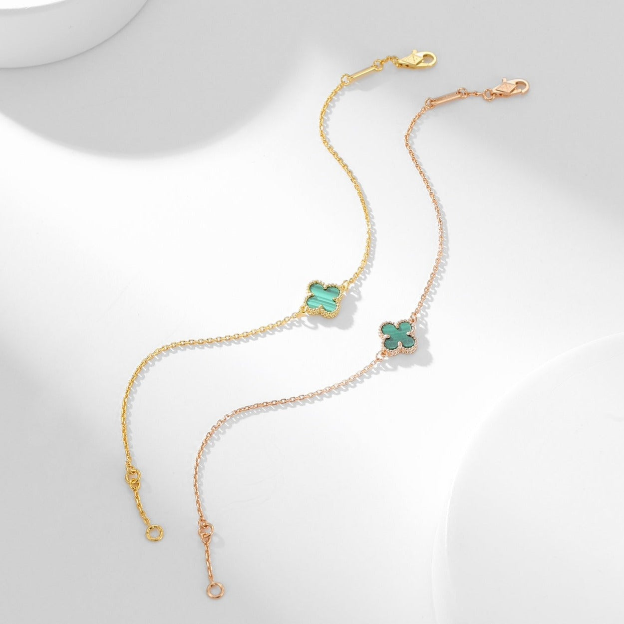 [Spark]CLOVER BRACELET MALACHITE 1 MOTIF