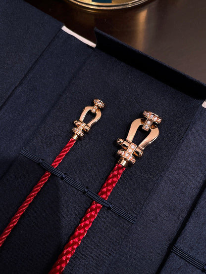 [Spark]FORCE 10 HALF DIAMOND PINK GOLD RED CORDERI LARGE AND MEDIUM MODEL