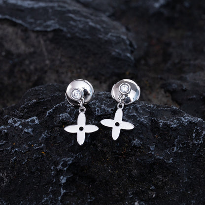 [Spark]VIDYLLE SILVER DIAMOND MINI DROP EARRINGS