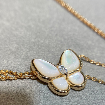 [Spark]BUTTERFLY MOP DIAMOND NECKLACE