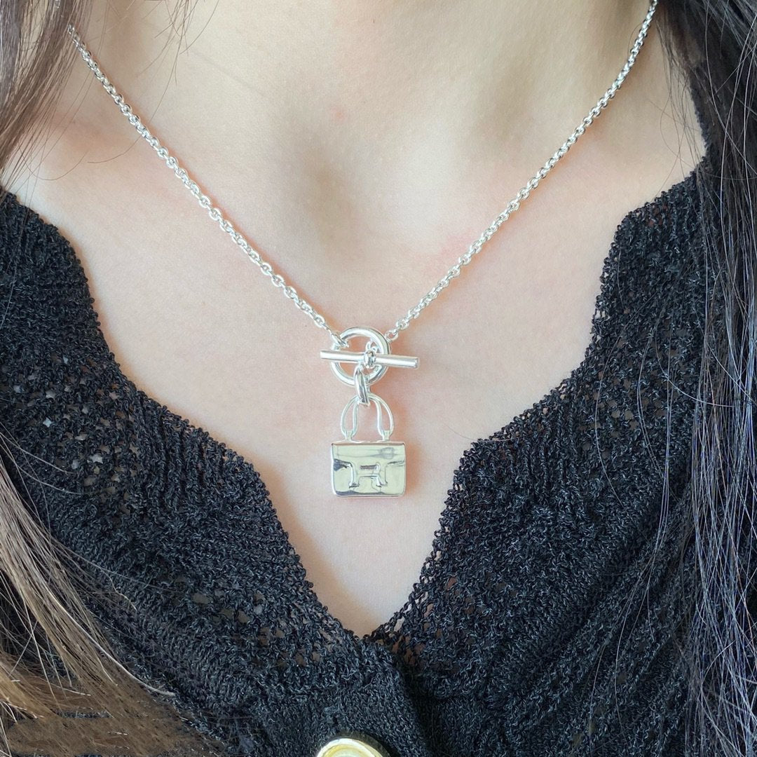 [Spark]CONSTANCE PEDANT SILVER NECKLACE