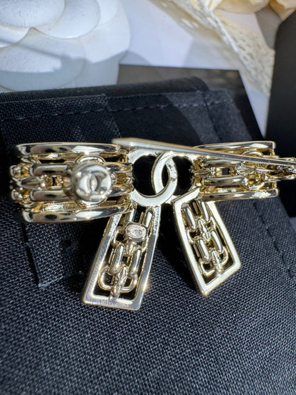 [Spark]25K Hollow Bow Brooch