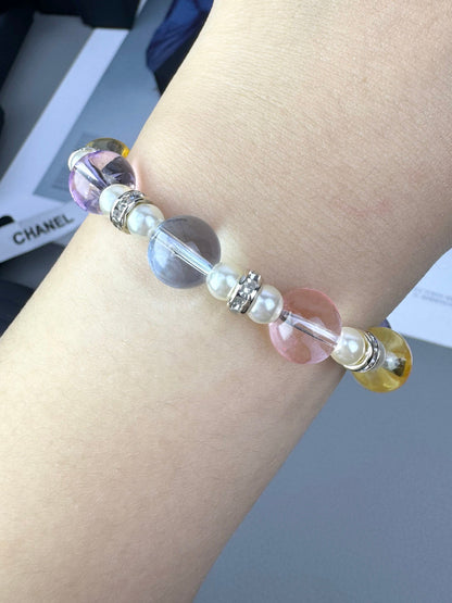 [Spark]Colorful Transparent Resin Bracelet
