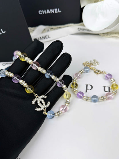 [Spark]26C New Spring Collection Colorful Transparent Resin Necklace