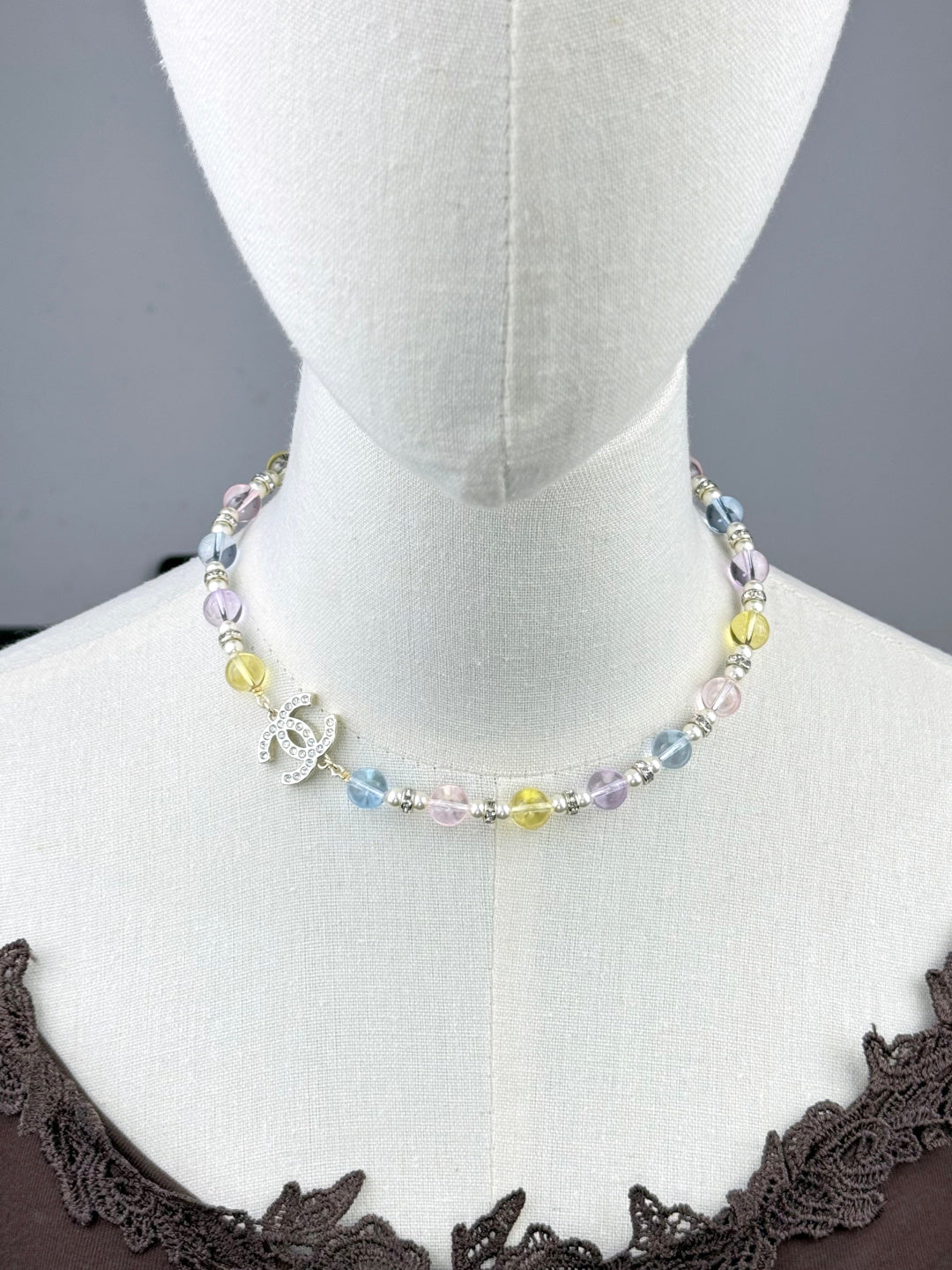 [Spark]26C New Spring Collection Colorful Transparent Resin Necklace
