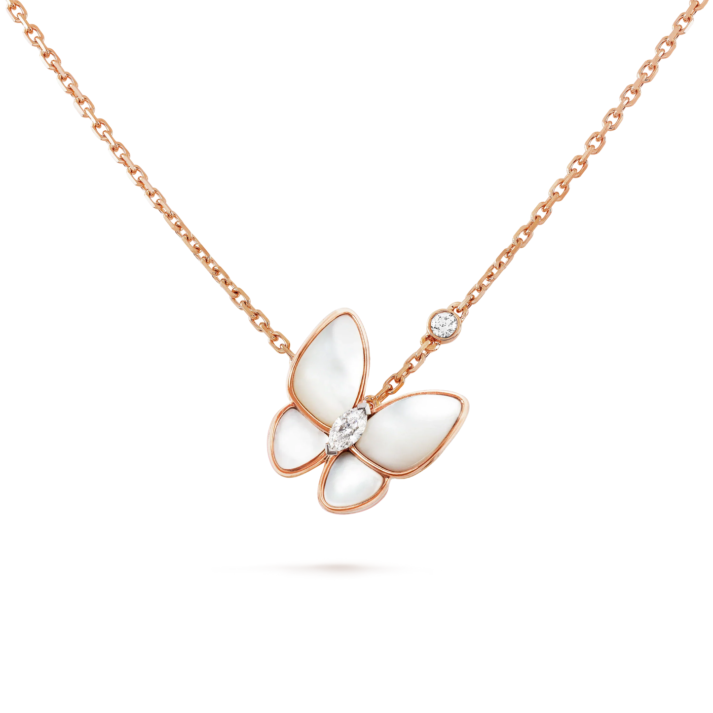[Spark]BUTTERFLY MOP DIAMOND NECKLACE