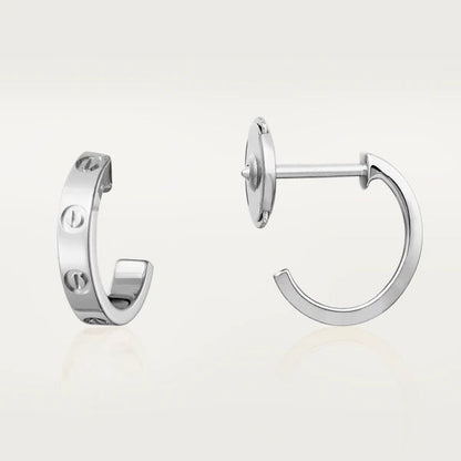 [Spark]LOVE EARRINGS 2.65MM SILVER