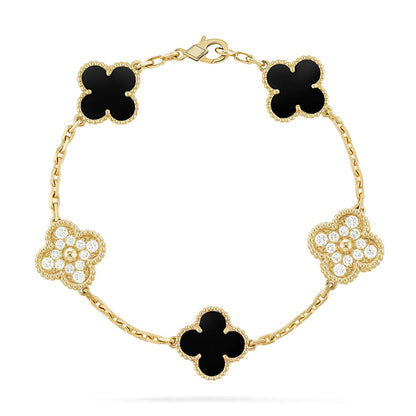[Spark] CLOVER 5 MOTIF ONYXS BRACELET COLLECTION