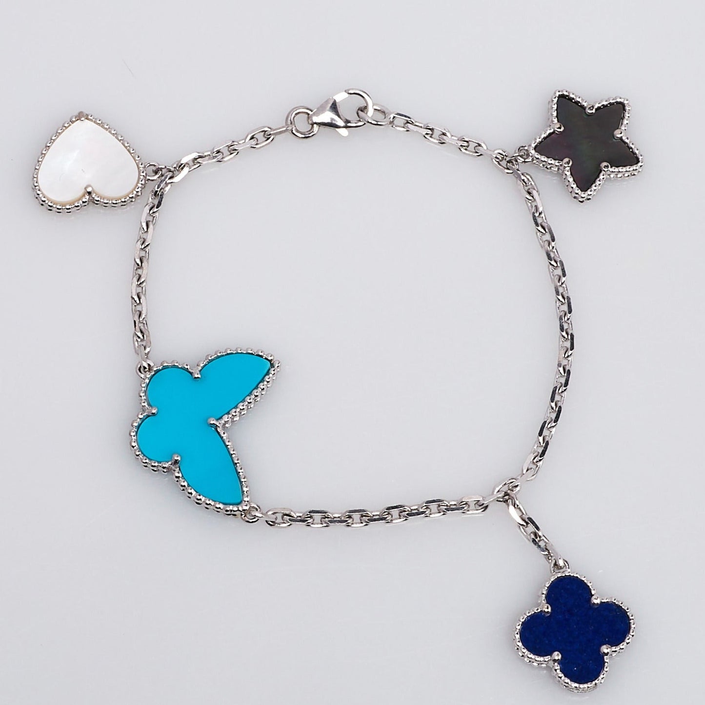 [Spark]LUCKY SPRING SILVER BRACELET 4 MOTIF