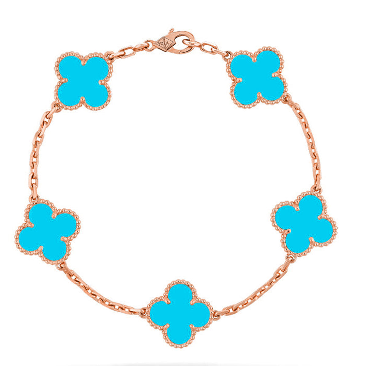 [Spark] CLOVER 5 MOTIF TURQUOISE BRACELET COLLECTION