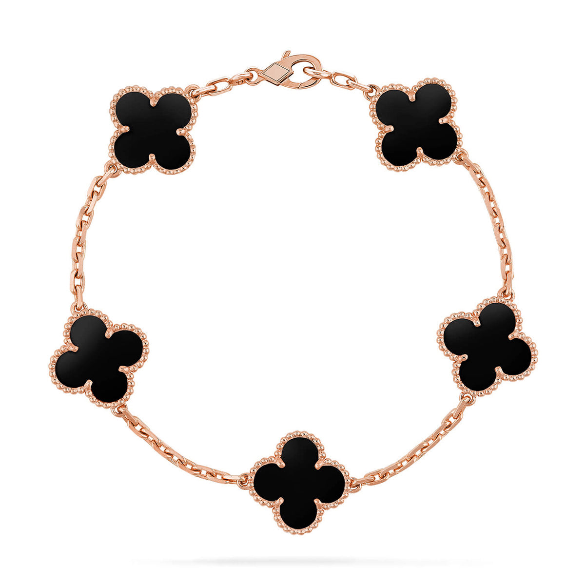 [Spark] CLOVER 5 MOTIF ONYXS BRACELET COLLECTION